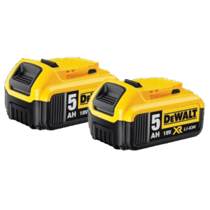DEWALT XR 5.0Ah 18V Accu (2 stuks) Li-Ion batterij voor XR machines